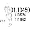 MTS 01.10450 Exhaust Pipe
